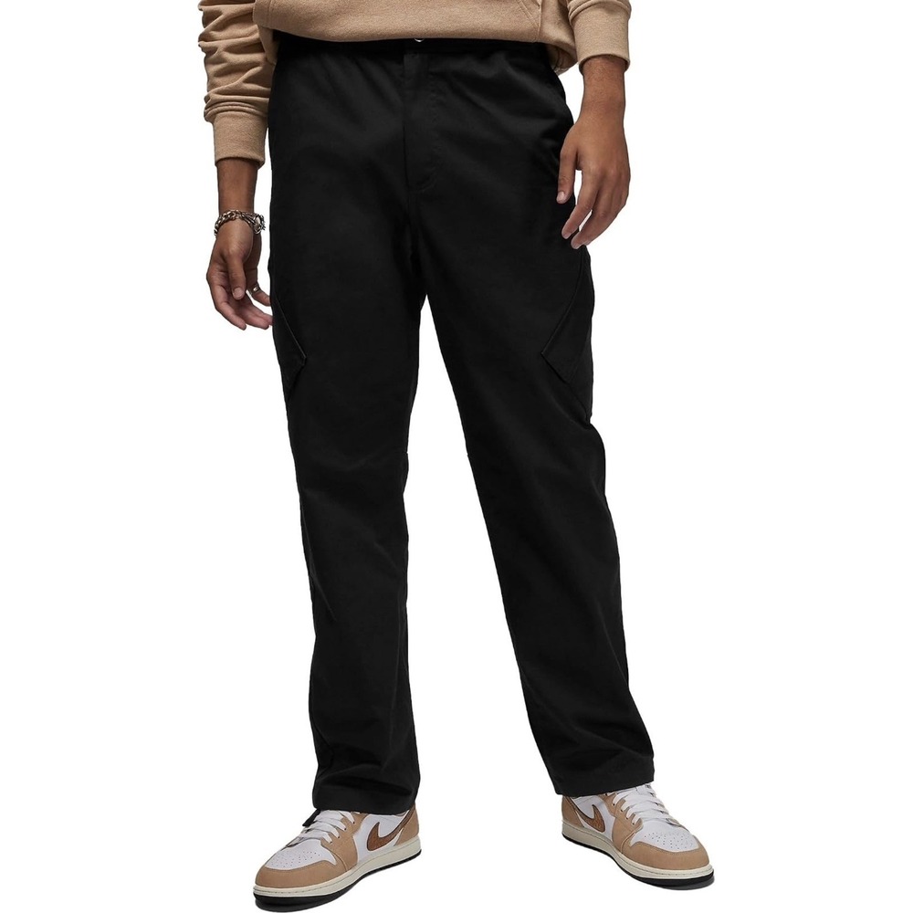 Air Jordan Essentials Men's Black Size L Washed Chicago Cargo Pants FN6364-010